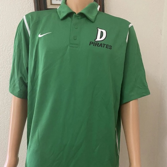 Nike Men's Golf Dri-Fit Pirates Athletic Green Polo Shirt Size XL Short Sleeve - Picture 1 of 11